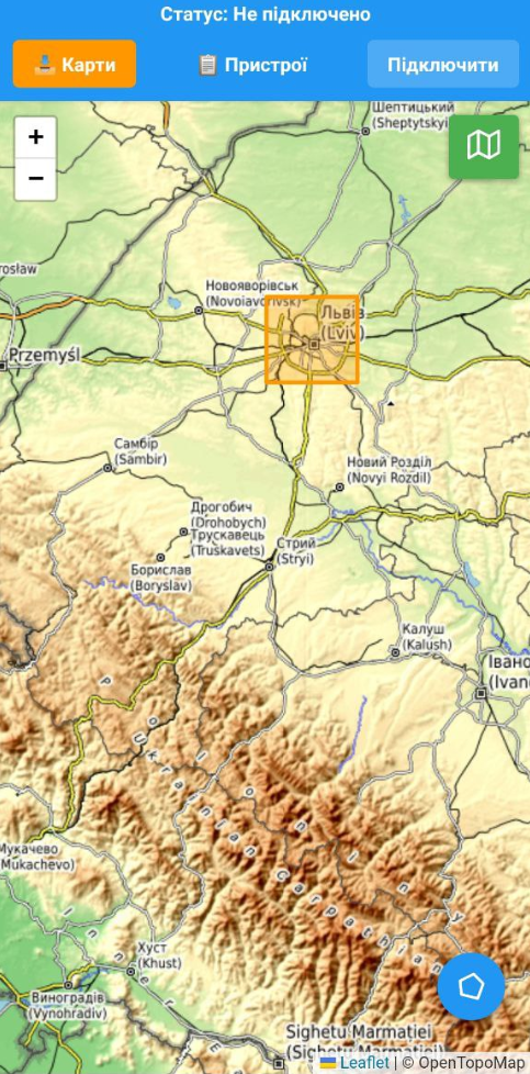 Gamma Tracker - Карта місцевості